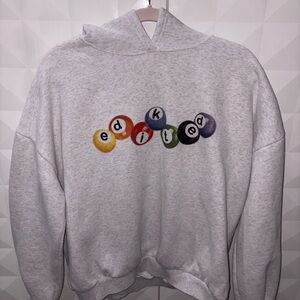Gray Edikted Pool Ball Graphic Hoodie🎱💖💜
